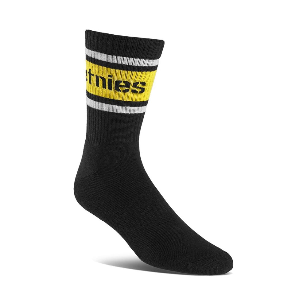ETNIES CREW SOCK BLACK YELLOW