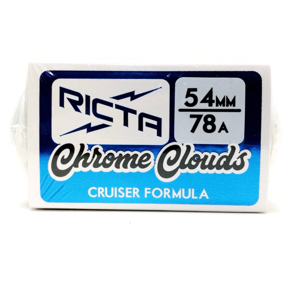 RICTA 54MM CHROME CLOUDS BLUE 78A SKATEBOARD WHEELS