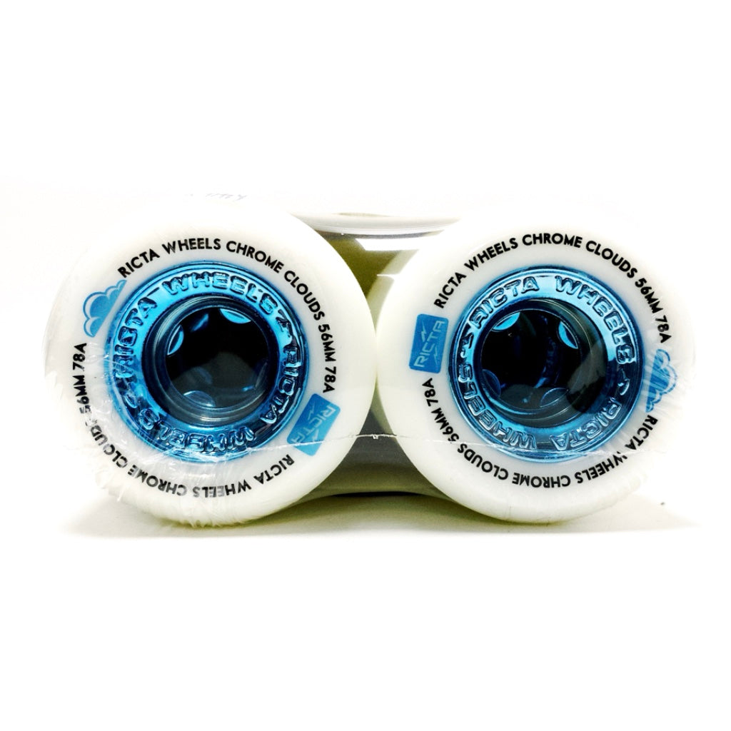 RICTA 54MM CHROME CLOUDS BLUE 78A SKATEBOARD WHEELS