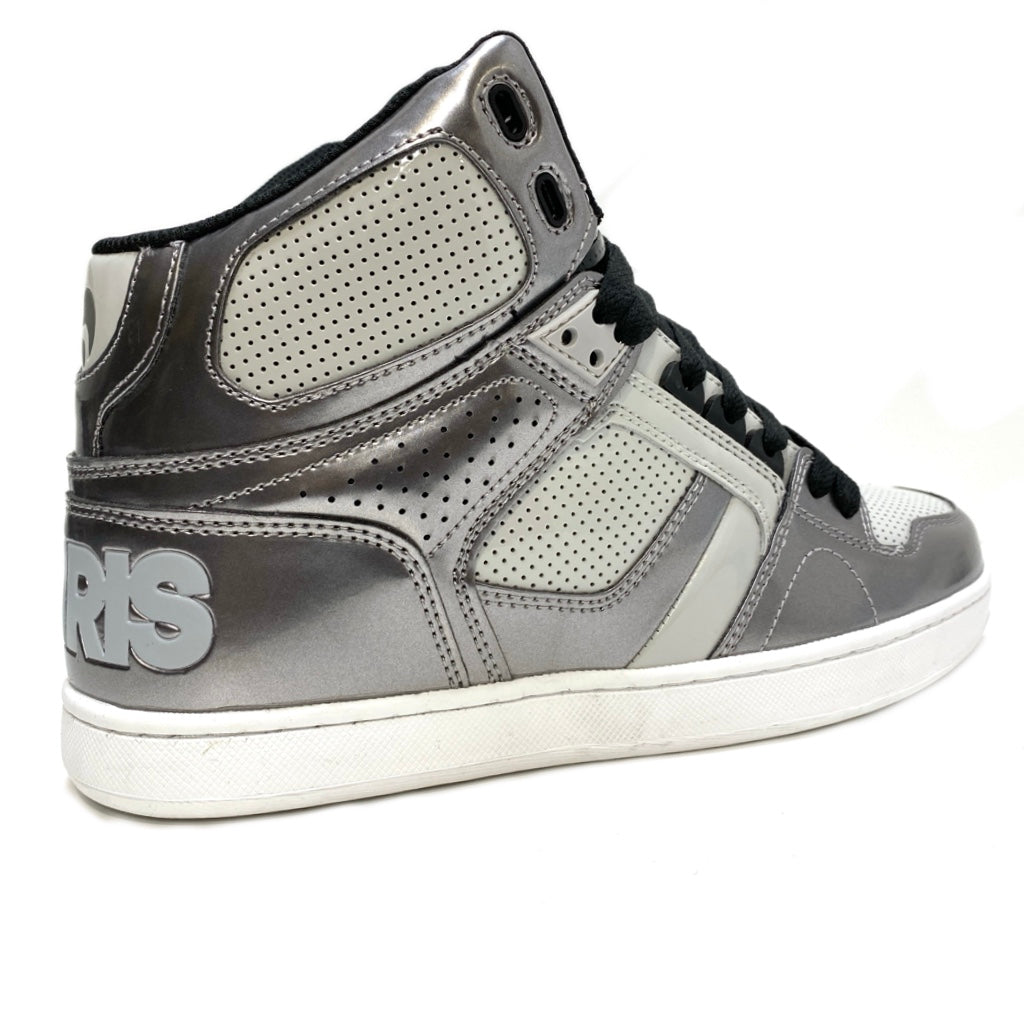 OSIRIS SHOES NYC 83 CLK SILVER BLACK WHITE TRAINERS