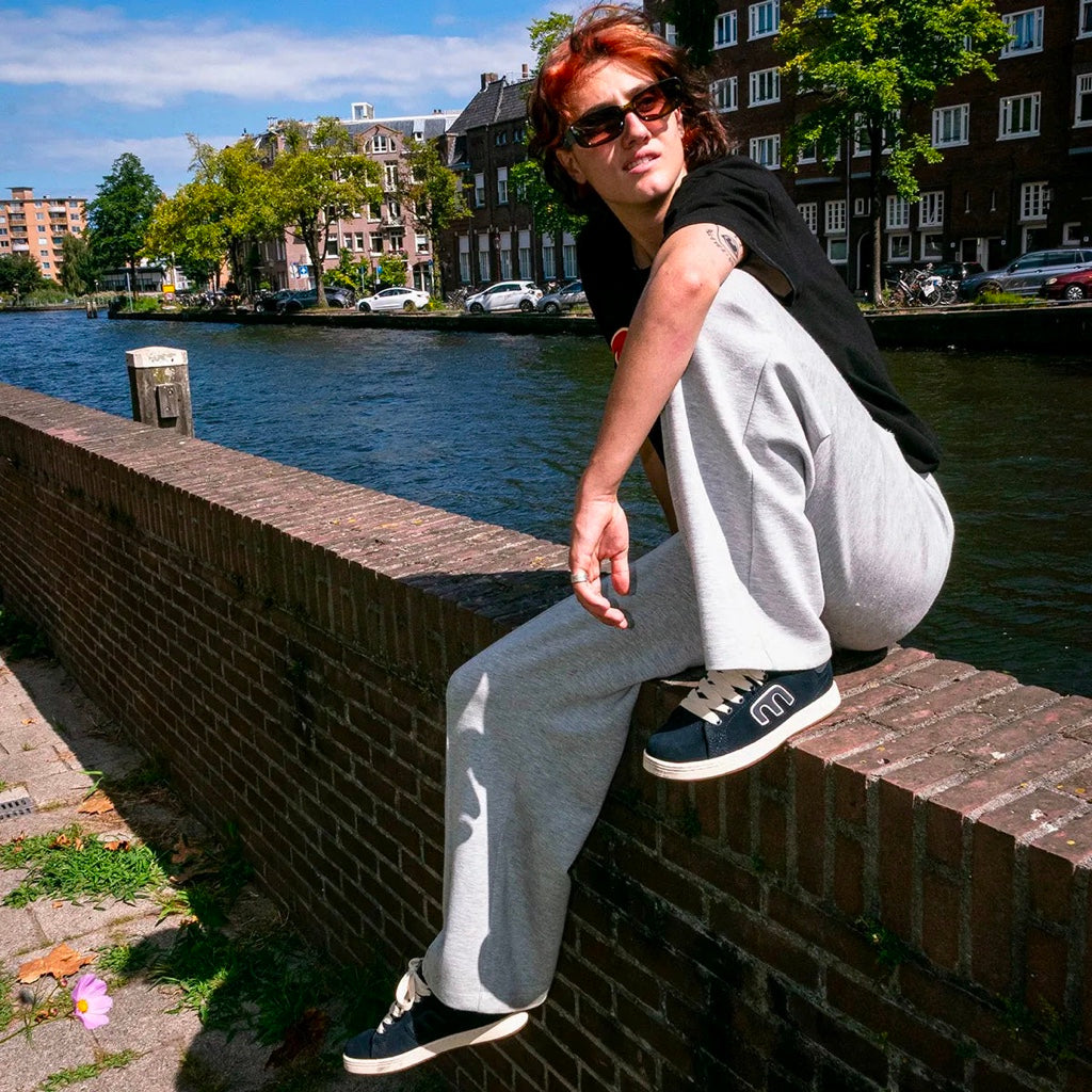 ETNIES CALLICUT NAVY TAN TRAINERS