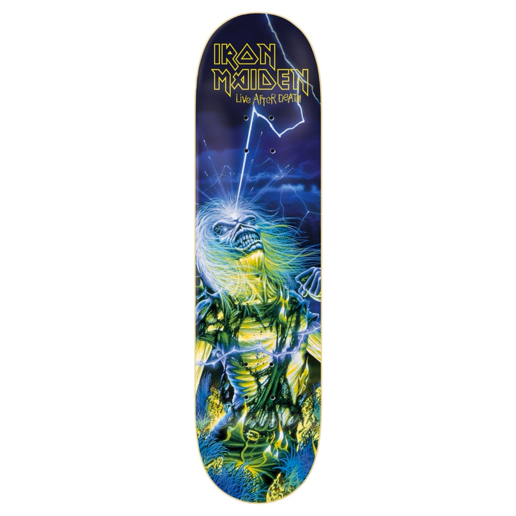 IRON MAIDEN LIVE AFTER DEATH ZERO SKATEBOARD DECK 8.0"