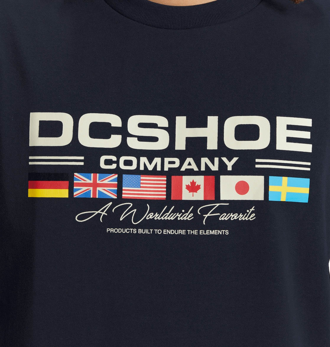 DC SHOES WORLDWIDE T-SHIRT NAVY