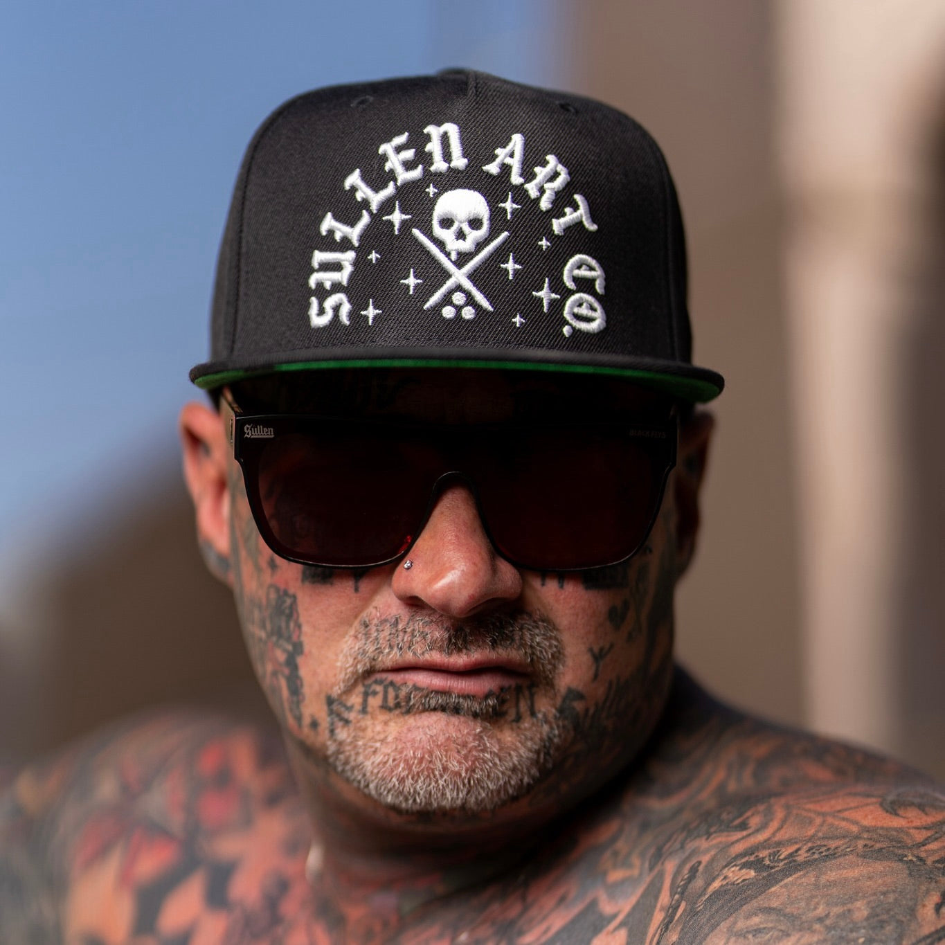 SULLEN CLOTHING ROCKER BLACK SNAPBACK CAP HAT