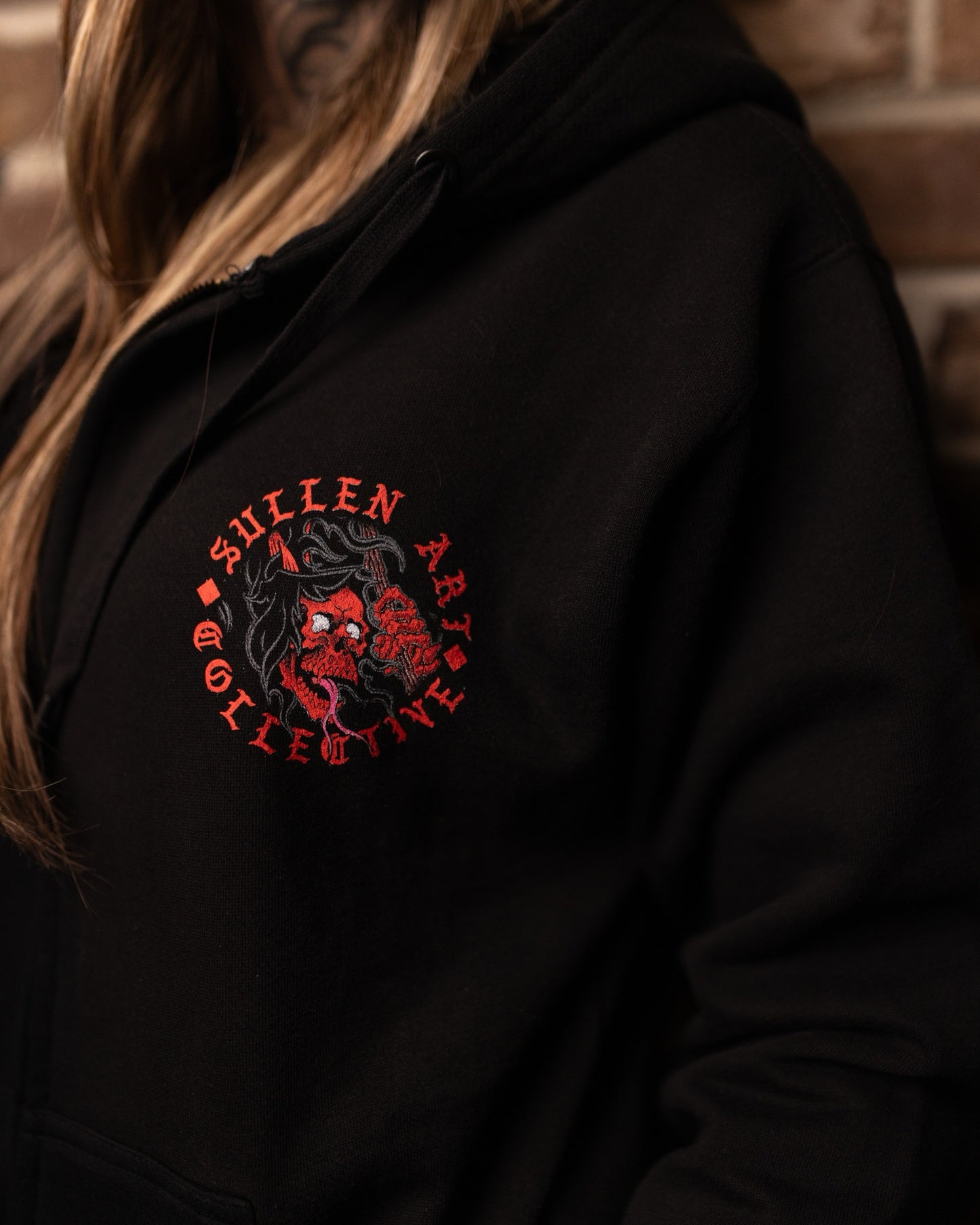 SULLEN CLOTHING REAPER DRAGON ZIP HOODIE