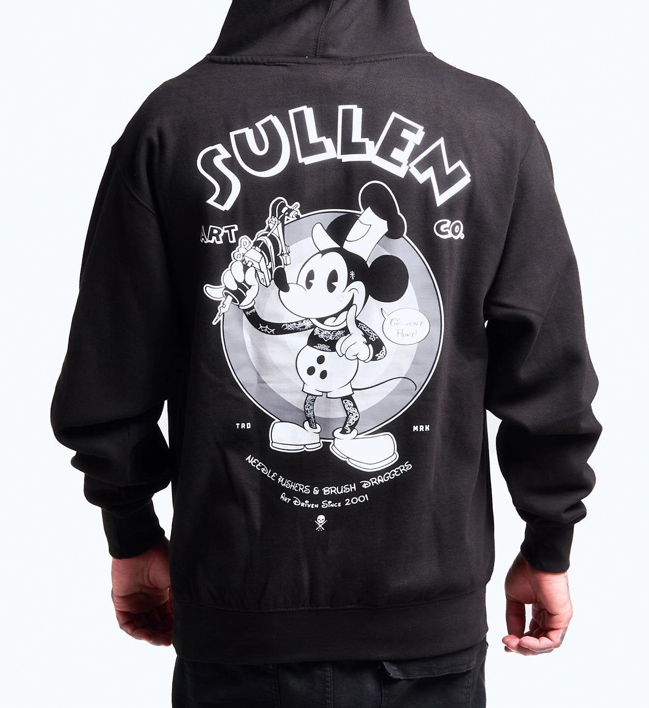 SULLEN CLOTHING STEAMBOAT SULLIE BLACK PULLOVER HOODIE