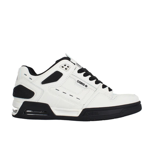OSIRIS SHOES PERIL EGGSHELL WHITE BLACK TRAINERS