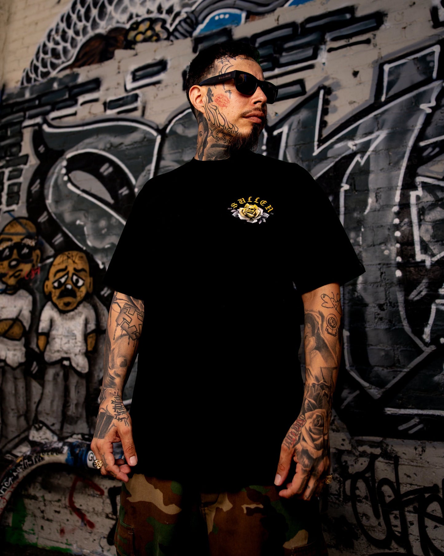 SULLEN CLOTHING GOLD GAZE "1 TON" OVERSIZED HEAVYWEIGHT PREMIUM T-SHIRT