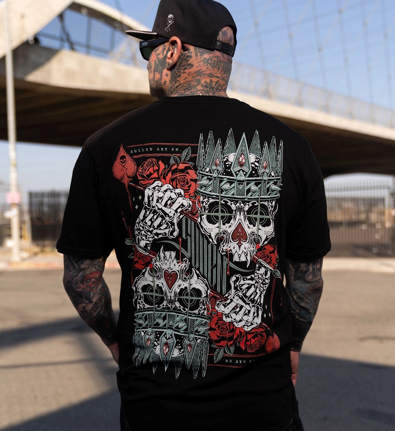 SULLEN CLOTHING SPADES AND HEARTS PREMIUM T-SHIRT