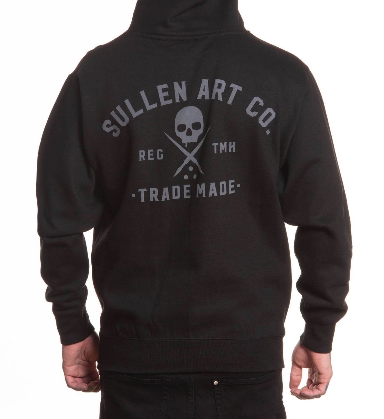 SULLEN CLOTHING ELEMENTAL PERFORMANCE BLACK PULLOVER HOODIE