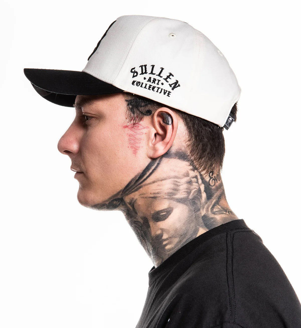 SULLEN CLOTHING MTS BRUSH WHITE & BLACK SNAPBACK CAP