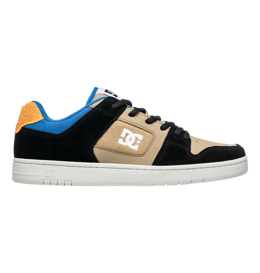 DC SHOES MANTECA 4 BLACK ORANGE BLUE TRAINERS
