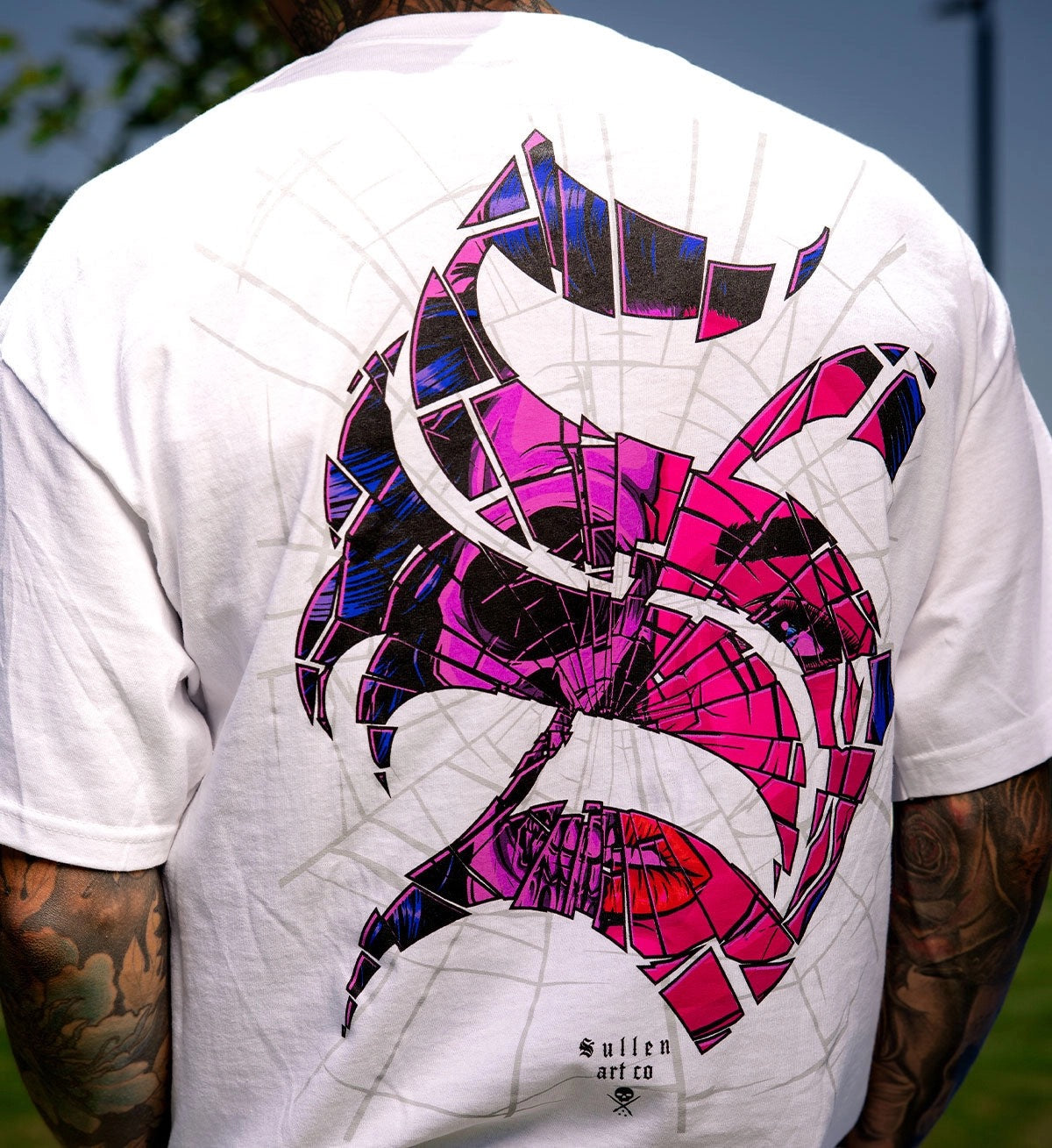 SULLEN CLOTHING SHATTERED WHITE STANDARD T-SHIRT