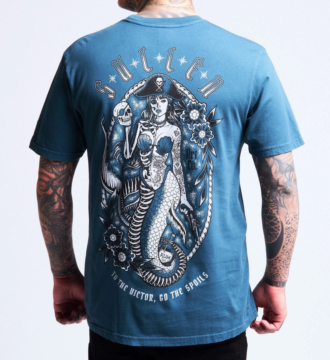 SULLEN CLOTHING SEA SPOILS ORION BLUE PREMIUM T-SHIRT