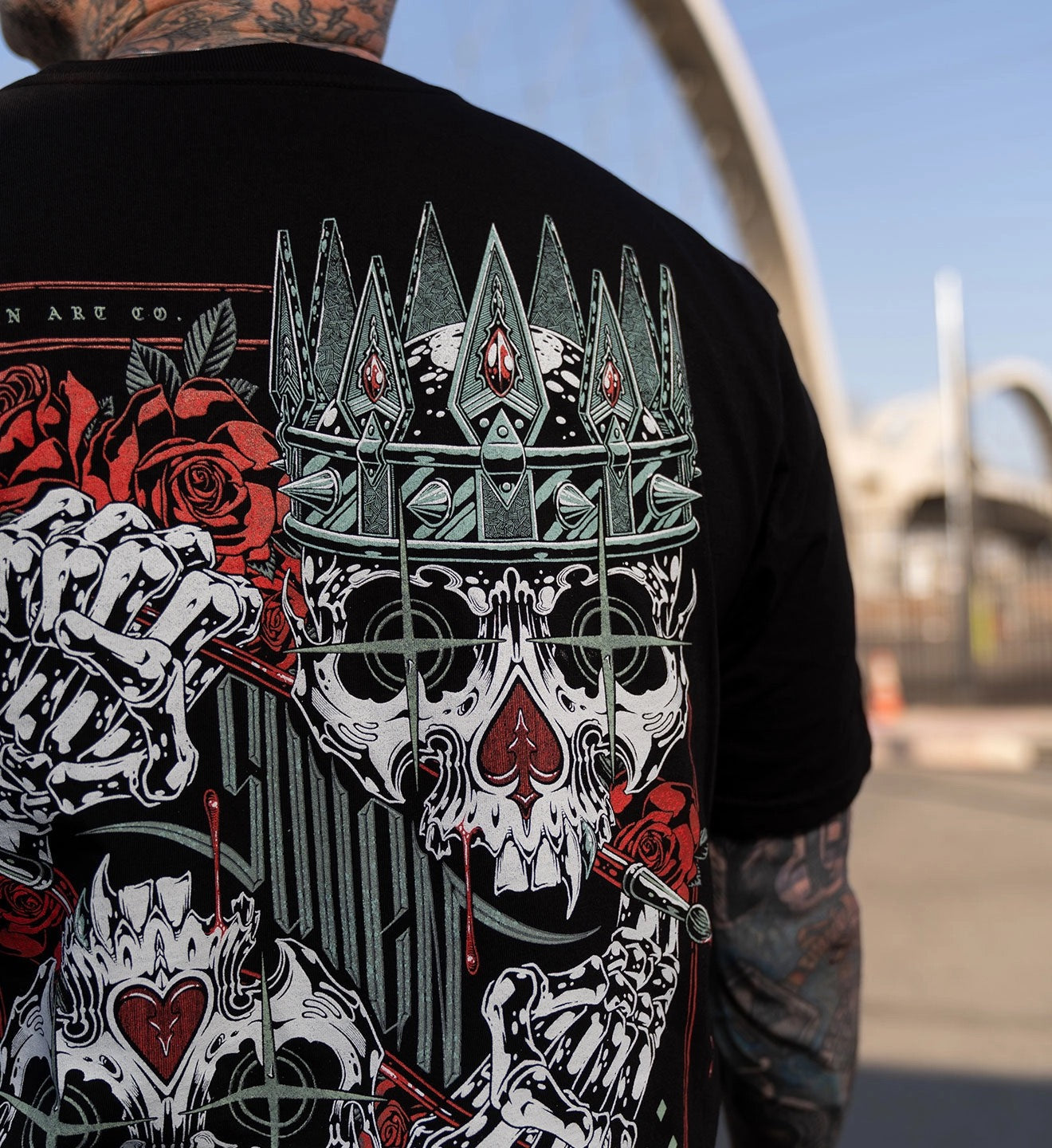 SULLEN CLOTHING SPADES AND HEARTS PREMIUM T-SHIRT