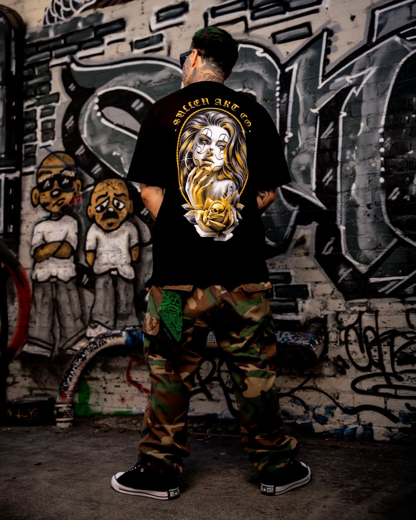 SULLEN CLOTHING GOLD GAZE "1 TON" OVERSIZED HEAVYWEIGHT PREMIUM T-SHIRT
