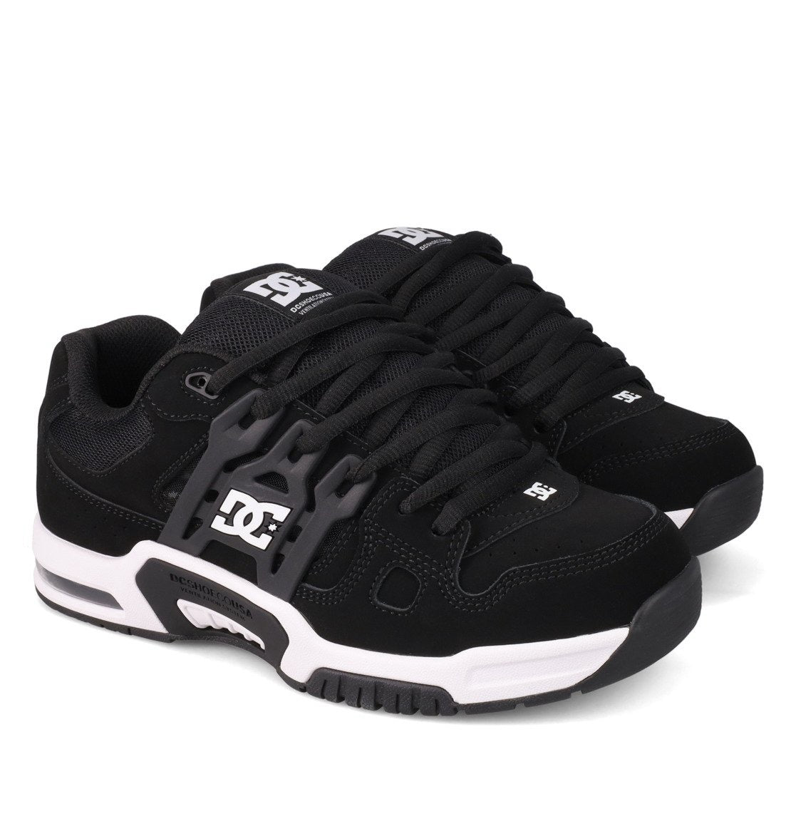 DC SHOES AT-2 BLACK WHITE TRAINERS