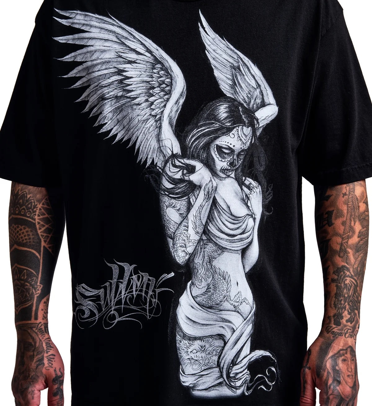 SULLEN CLOTHING FALLEN ANGEL "1 TON" OVERSIZED HEAVYWEIGHT PREMIUM T-SHIRT