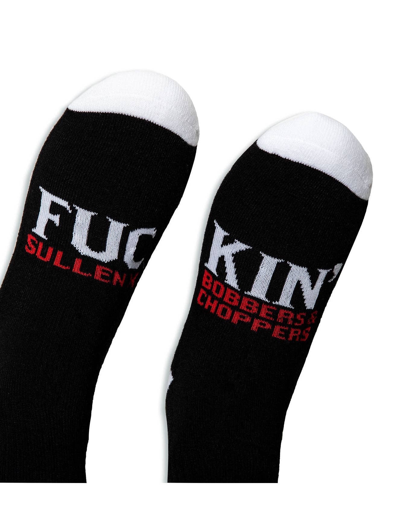 SULLEN CLOTHING DON'T DIE HIGH BLACK SOCKS (UK 6-11)