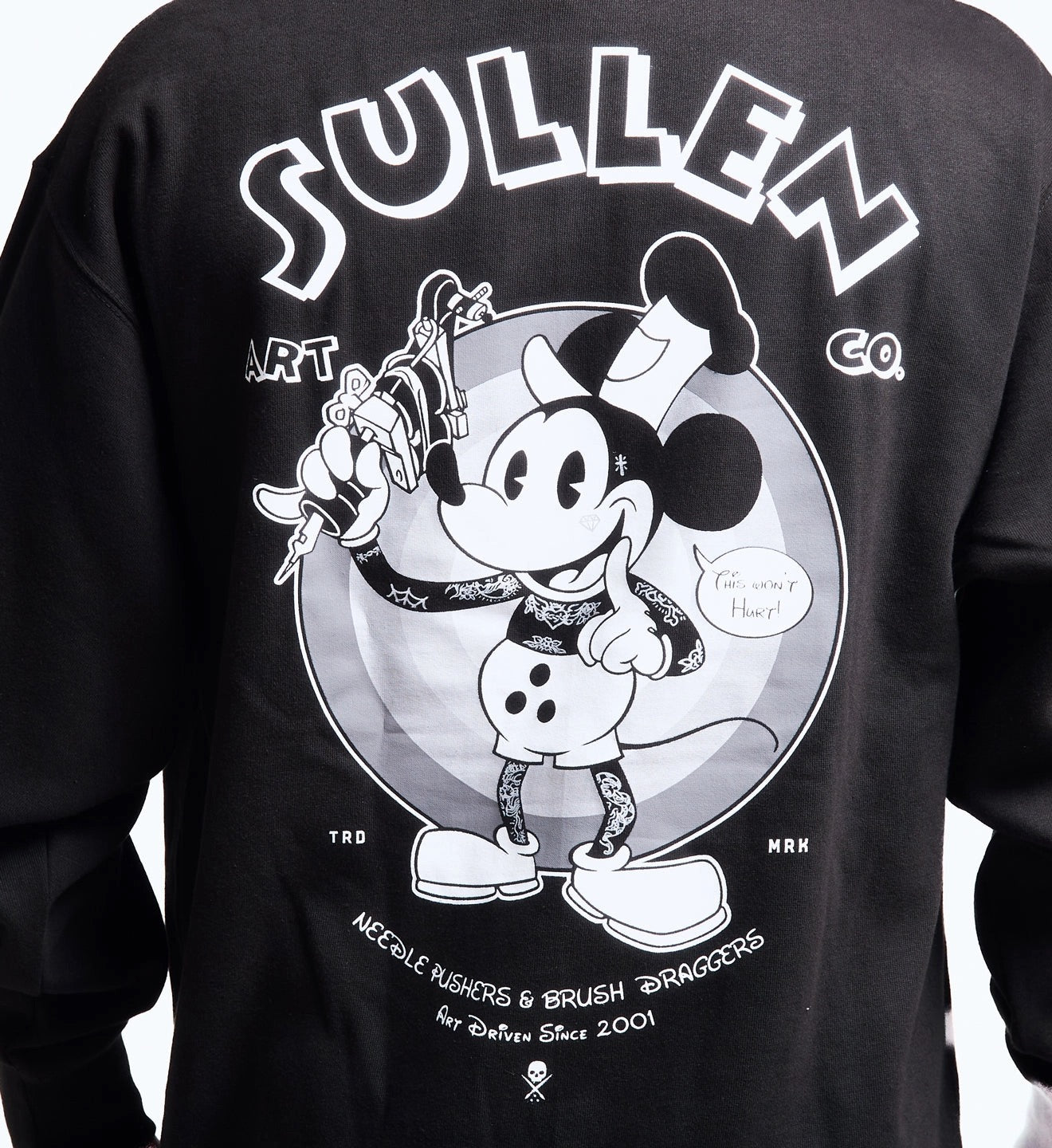 SULLEN CLOTHING STEAMBOAT SULLIE BLACK PULLOVER HOODIE