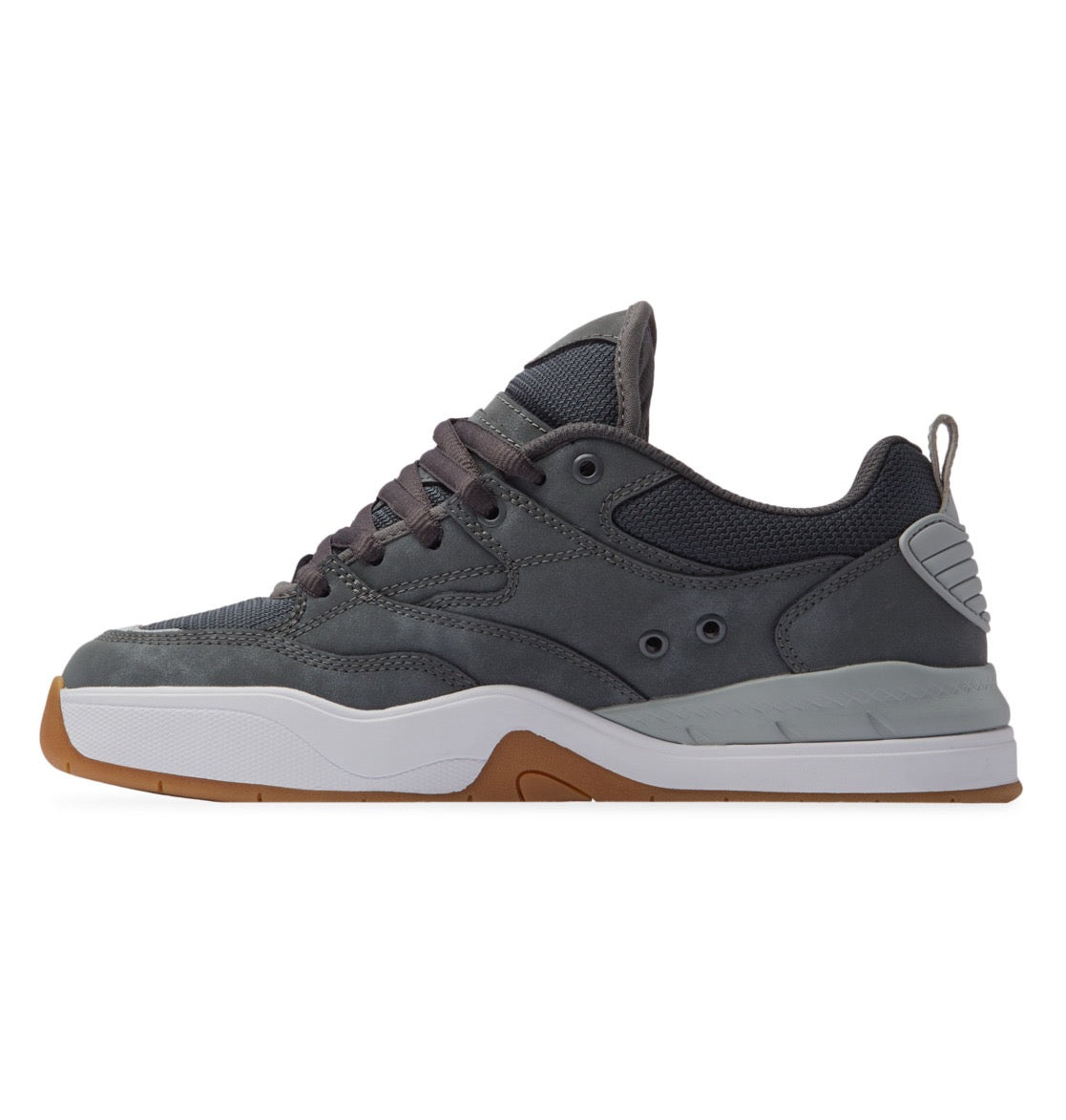 DC SHOES DC ASCEND DARK GREY WHITE TRAINERS