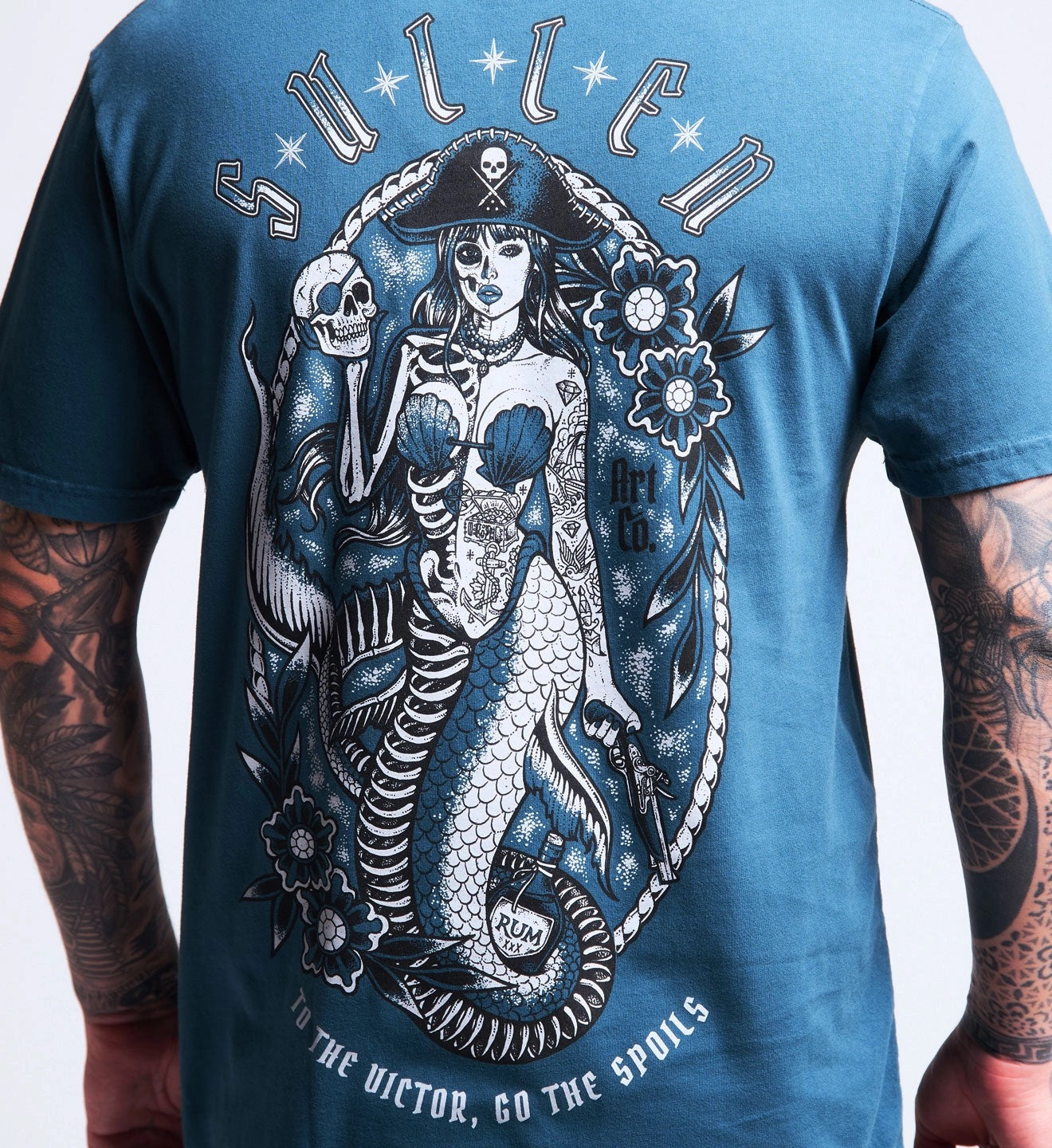 SULLEN CLOTHING SEA SPOILS ORION BLUE PREMIUM T-SHIRT