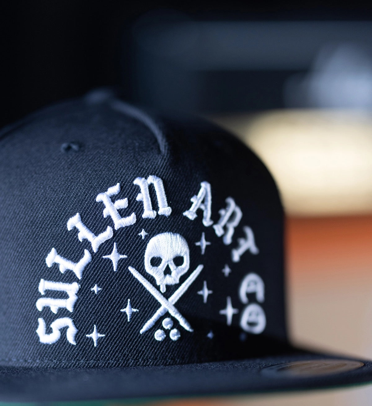 SULLEN CLOTHING ROCKER BLACK SNAPBACK CAP HAT