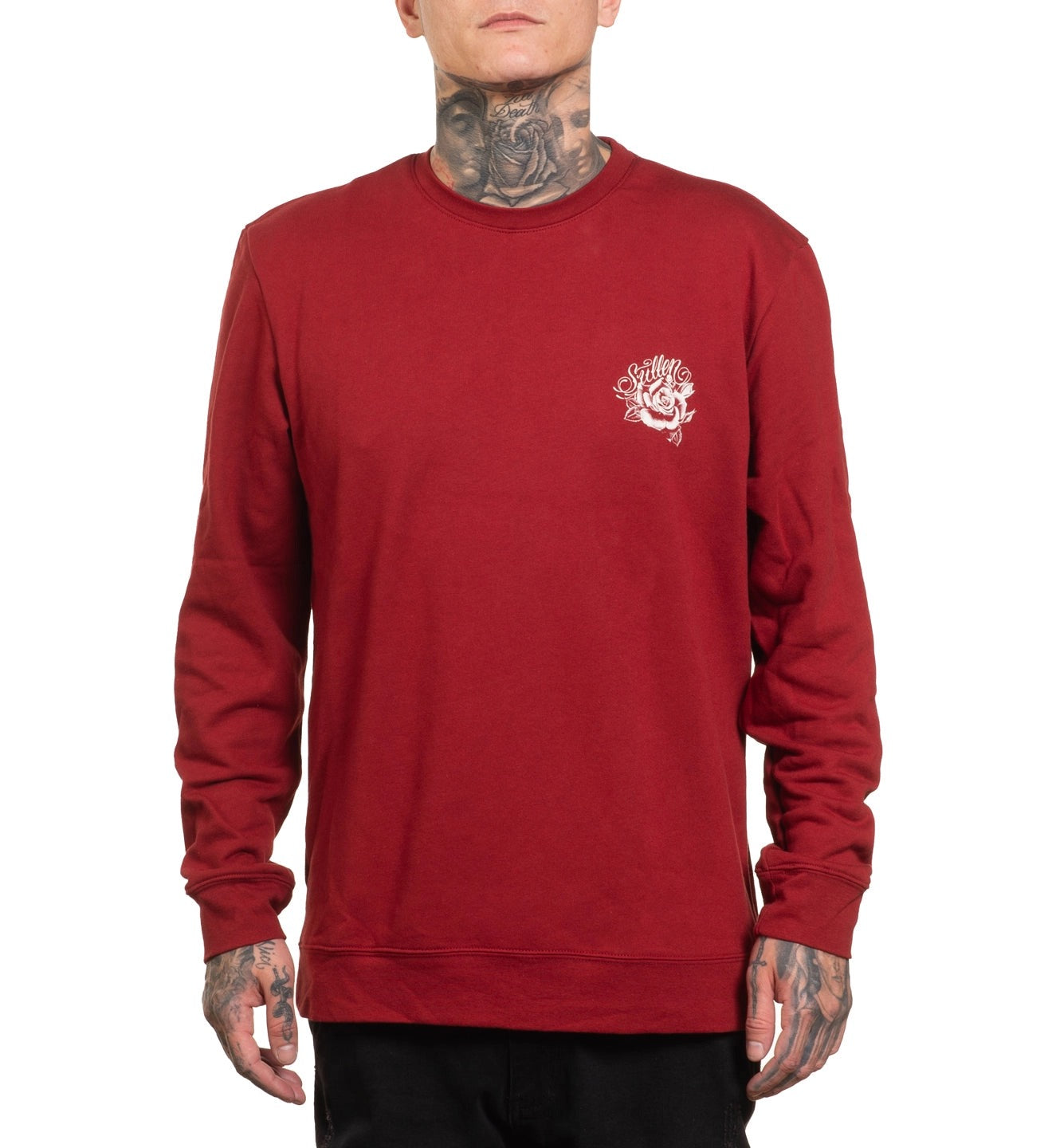 SULLEN CLOTHING AMOR ETERNO CREW LYTE SUN DRIED TOMATO SWEATSHIRT