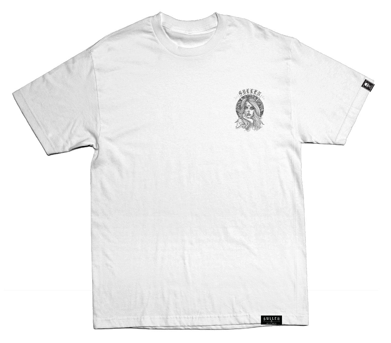 SULLEN CLOTHING MOUSE BADGE WHITE STANDARD T-SHIRT