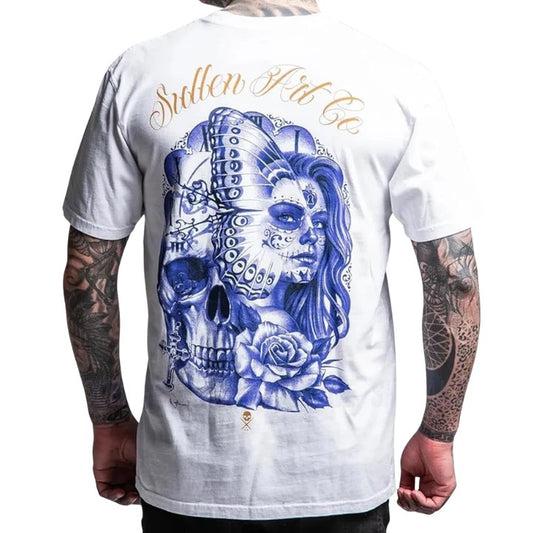 SULLEN CLOTHING NATHAN HARKER WHITE PREMIUM T-SHIRT