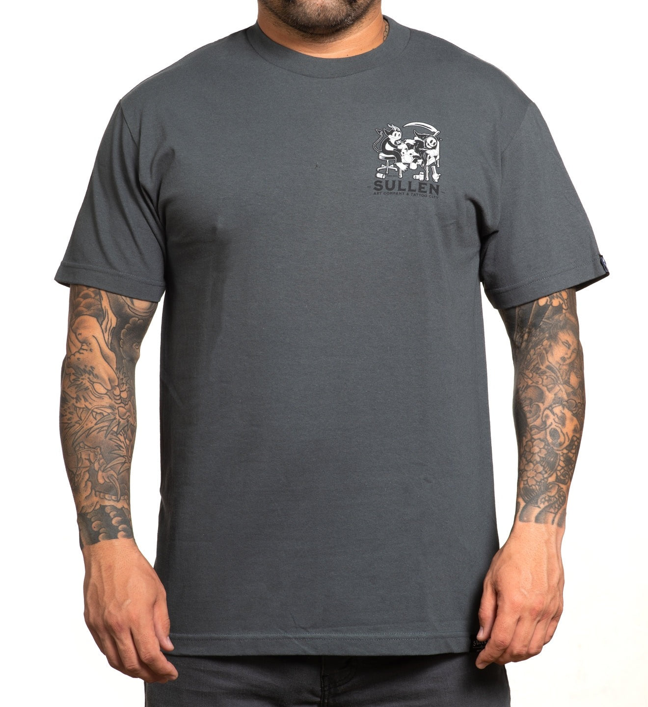 SULLEN CLOTHING NO PAIN CHARCOAL STANDARD T-SHIRT