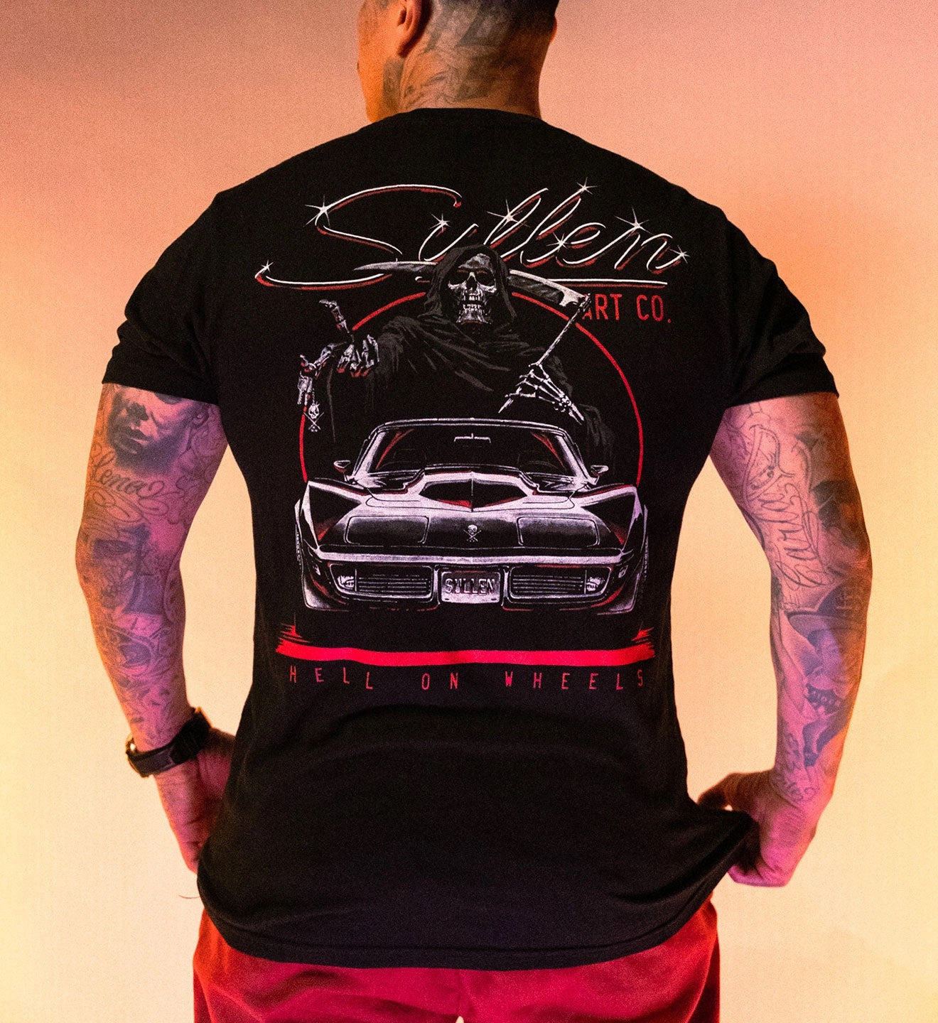 SULLEN CLOTHING STINGRAY JET BLACK PREMIUM T-SHIRT