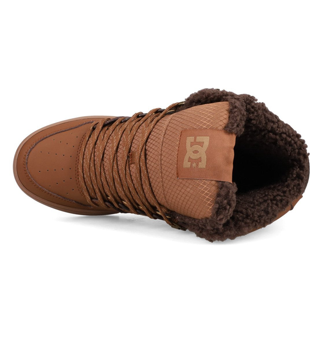 DC SHOES PURE HIGH TOP WC WNT BROWN BROWN TAN TRAINERS