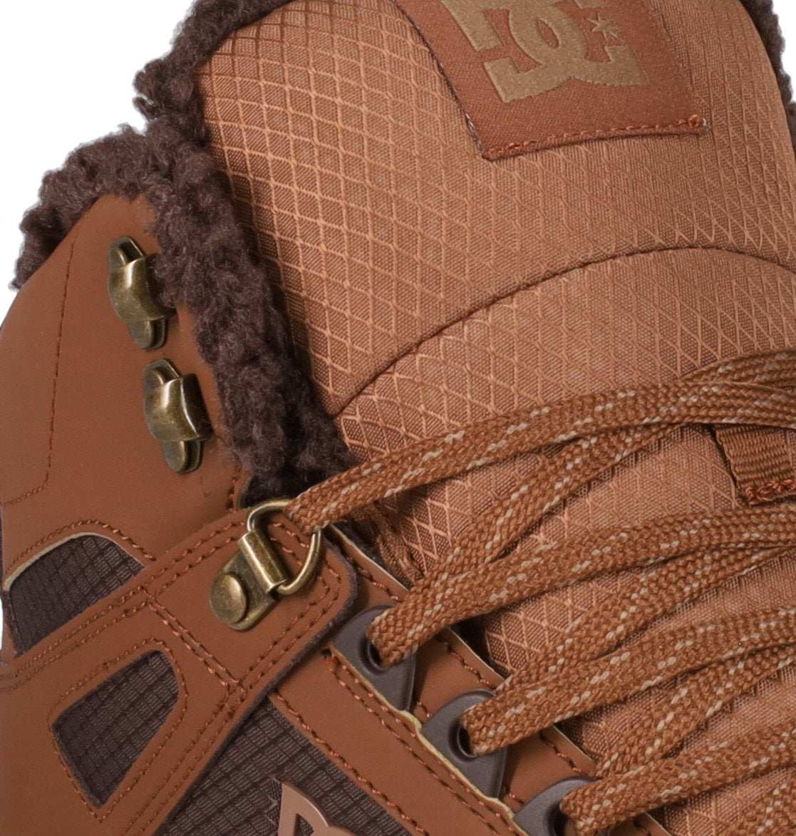 DC SHOES PURE HIGH TOP WC WNT BROWN BROWN TAN TRAINERS