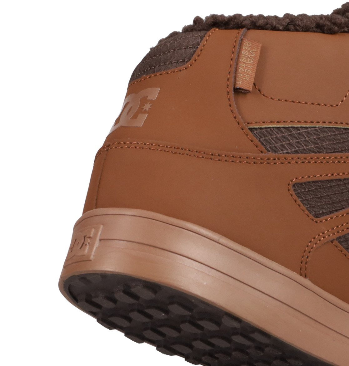 DC SHOES PURE HIGH TOP WC WNT BROWN BROWN TAN TRAINERS