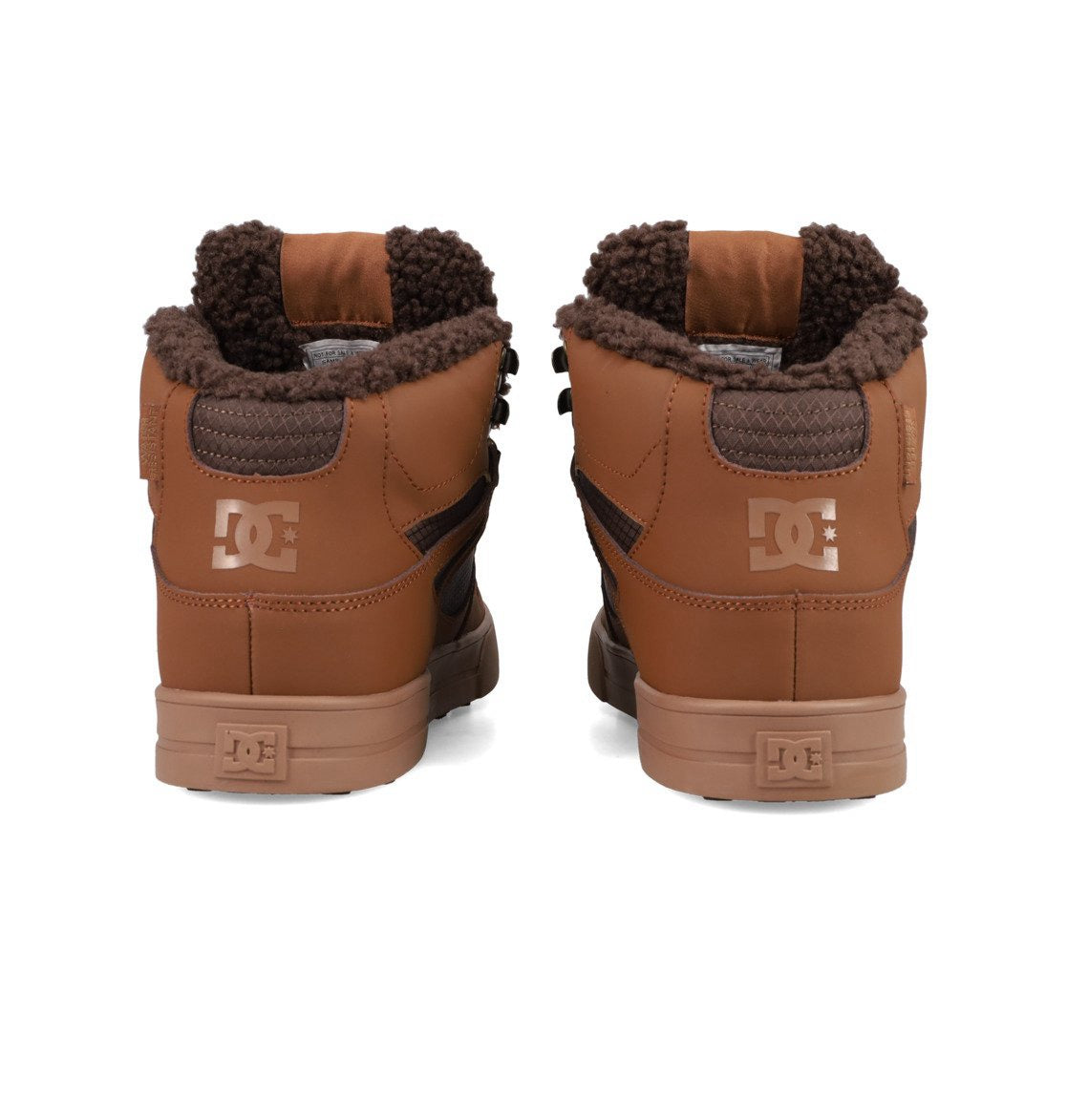 DC SHOES PURE HIGH TOP WC WNT BROWN BROWN TAN TRAINERS