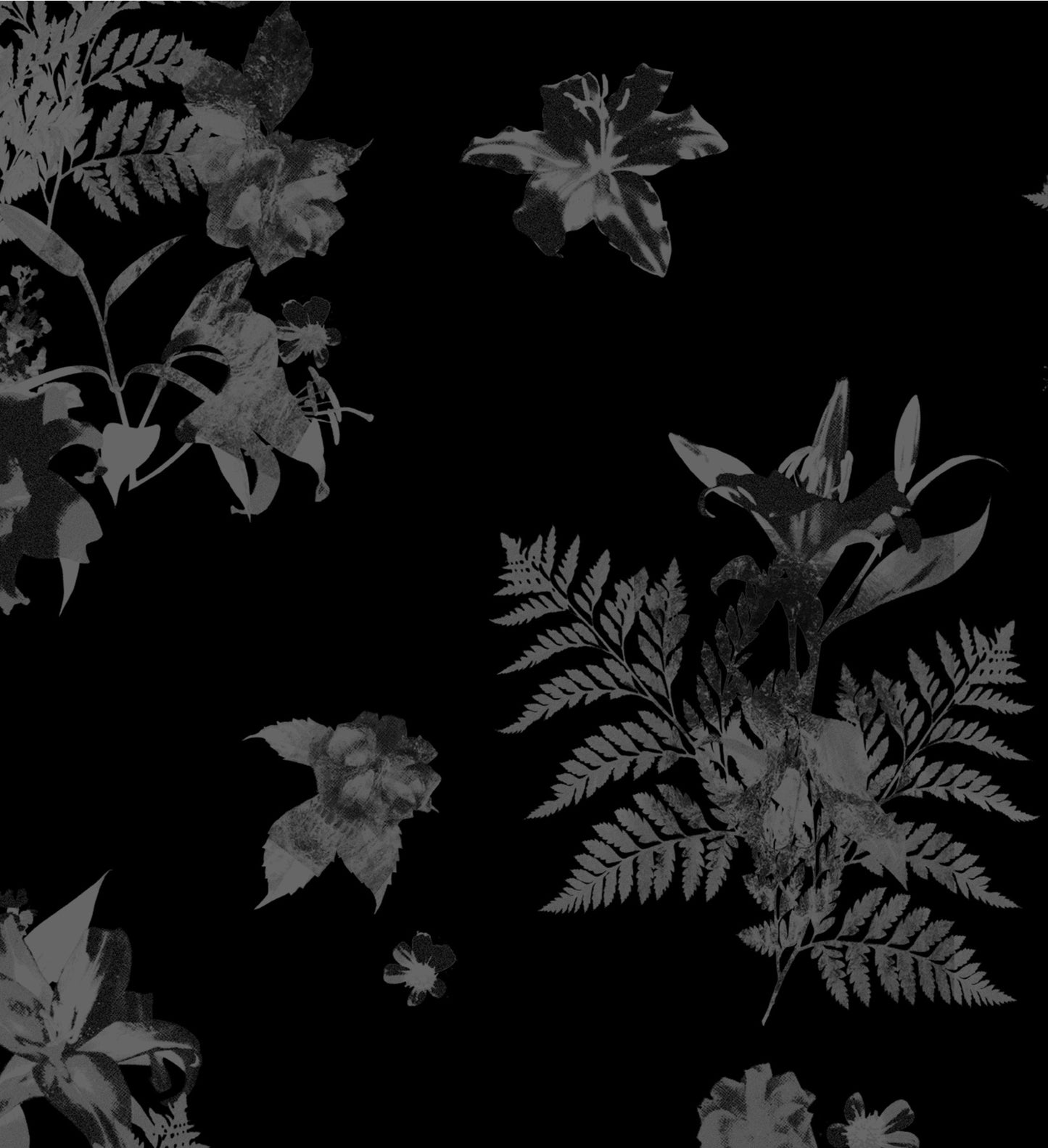 SULLEN CLOTHING MIDNIGHT BLOOM BLACK BUTTON UP WOVEN SHIRT