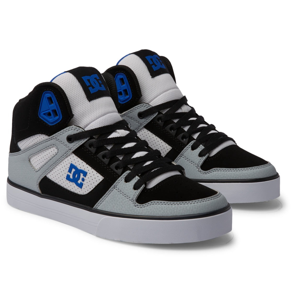 DC SHOES PURE HIGH TOP WC BLACK WHITE BLUE TRAINERS