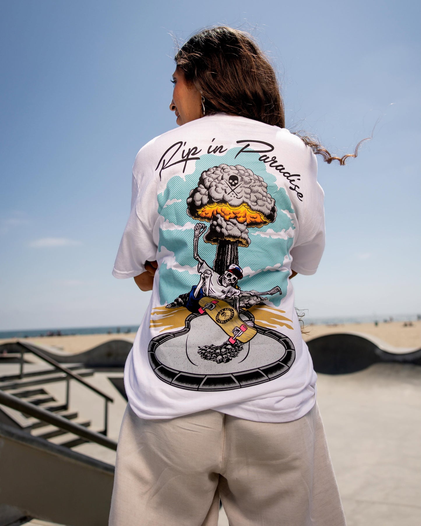 SULLEN CLOTHING RIP IN PARADISE WHITE STANDARD T-SHIRT