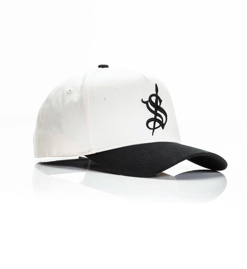 SULLEN CLOTHING MTS BRUSH WHITE & BLACK SNAPBACK CAP