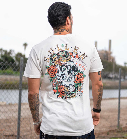 SULLEN CLOTHING DEAL ME IN ANTIQUE WHITE PREMIUM T-SHIRT