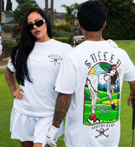 SULLEN CLOTHING NICE PUTT WHITE PREMIUM T-SHIRT