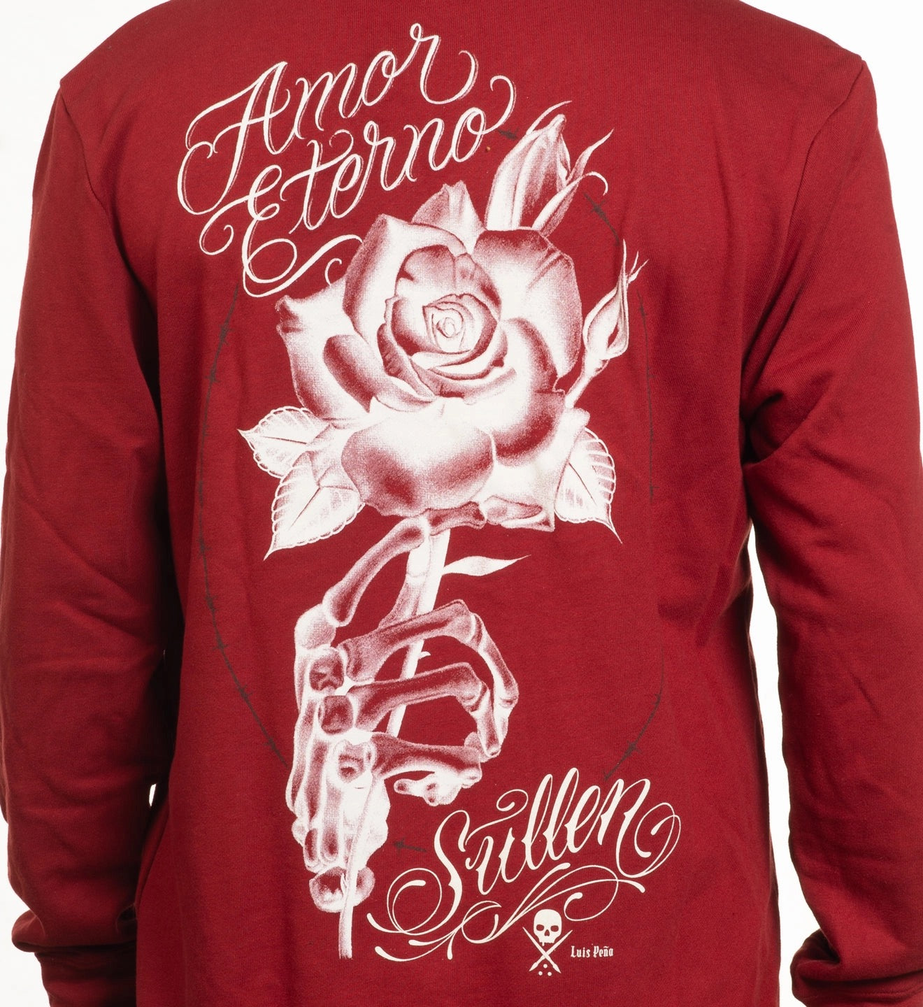 SULLEN CLOTHING AMOR ETERNO CREW LYTE SUN DRIED TOMATO SWEATSHIRT