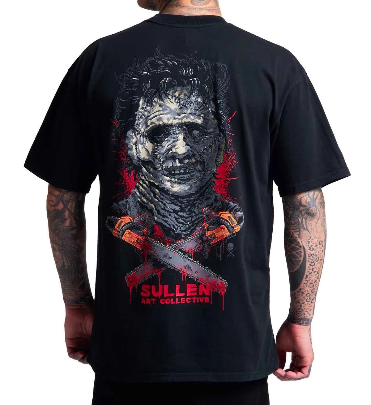 SULLEN CLOTHING CHAINSAW BADGE "1 TON" OVERSIZED HEAVYWEIGHT PREMIUM T-SHIRT