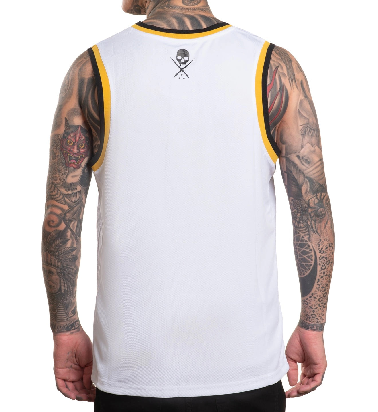 SULLEN CLOTHING SHIMMER WHITE JERSEY TANK