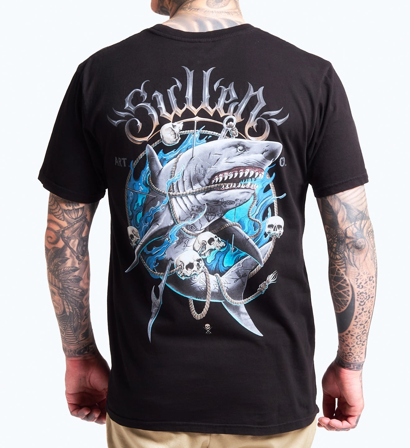 SULLEN CLOTHING SHARK SKULL PREMIUM T-SHIRT