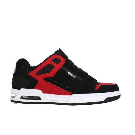 OSIRIS SHOES PERIL BLACK WHITE RED TRAINERS