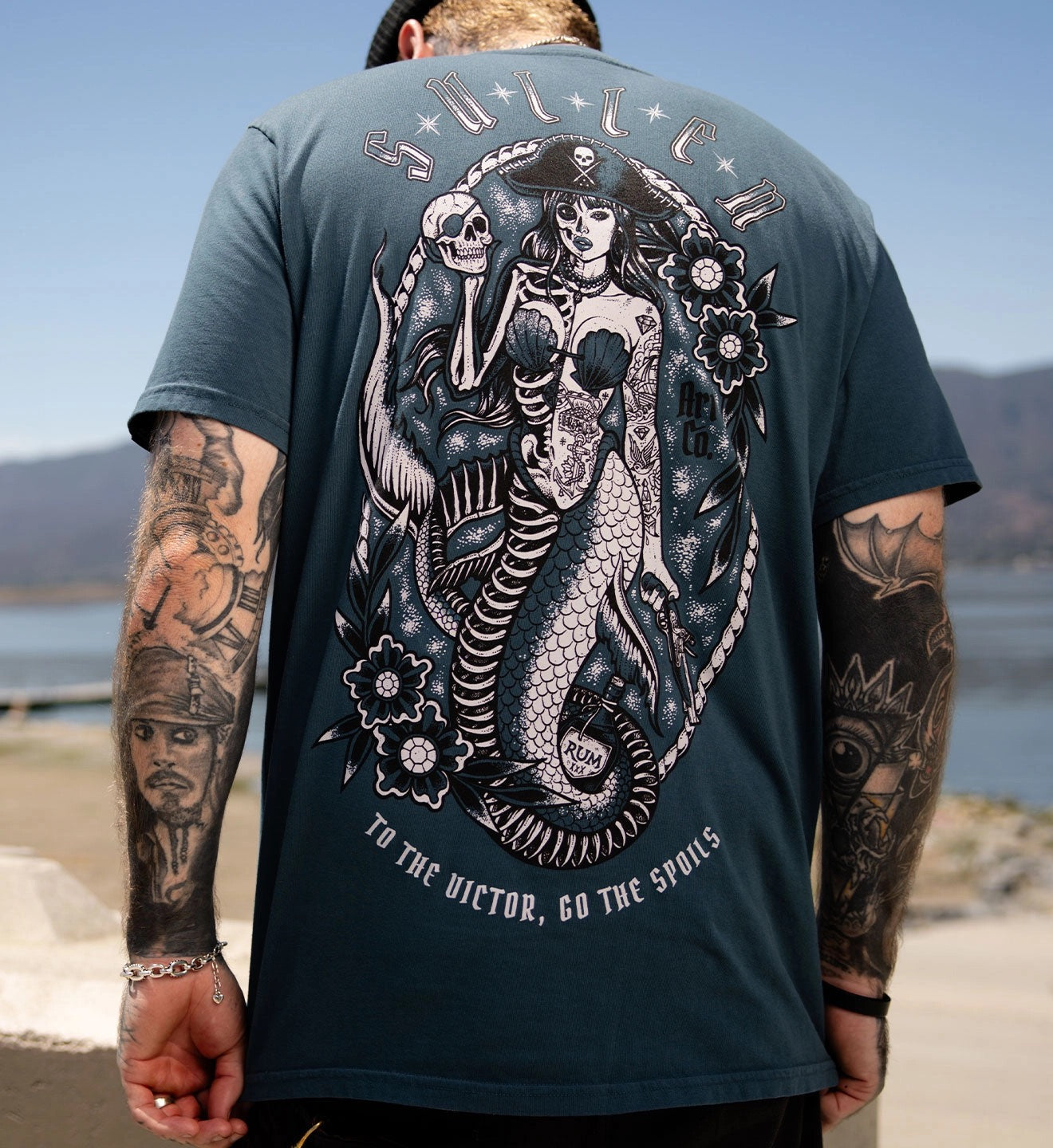 SULLEN CLOTHING SEA SPOILS ORION BLUE PREMIUM T-SHIRT