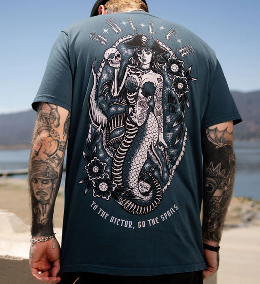 SULLEN CLOTHING SEA SPOILS ORION BLUE PREMIUM T-SHIRT