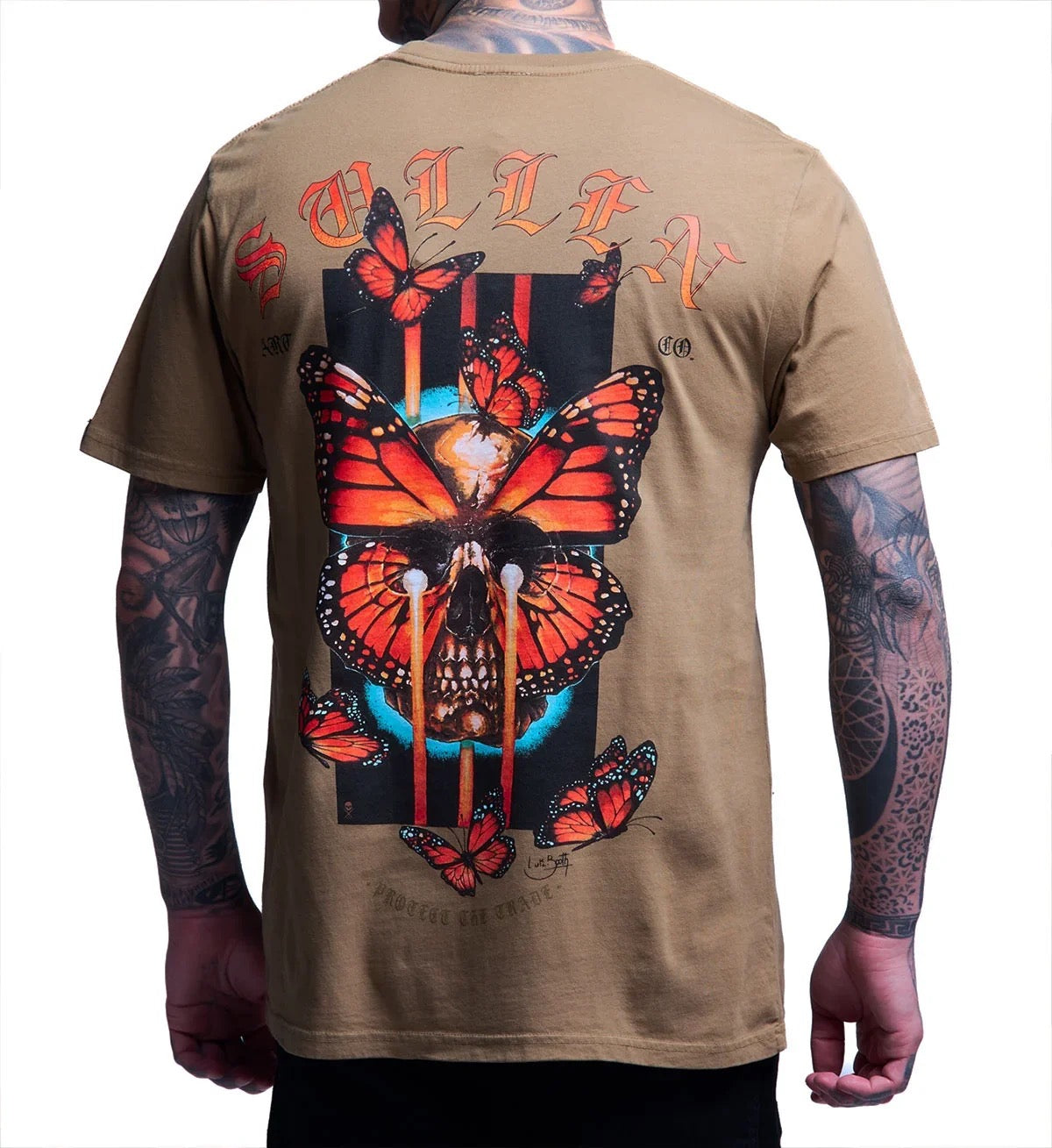 SULLEN CLOTHING BUTTERFLY SKULLS PREMIUM T-SHIRT